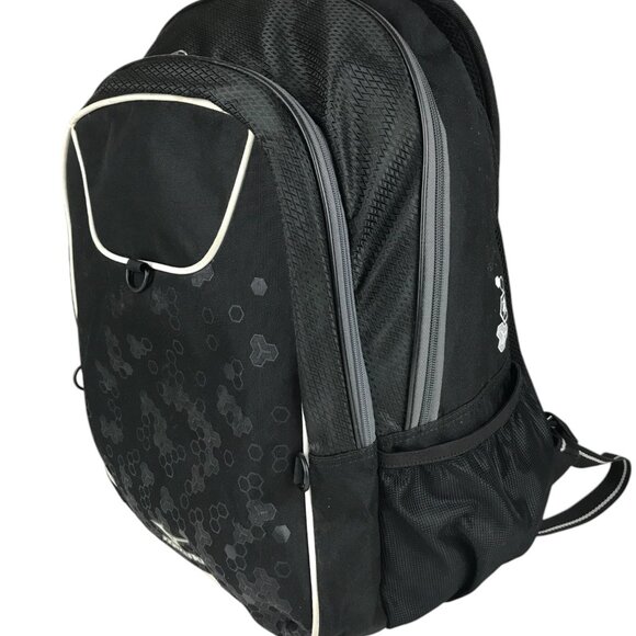 Mizuno Lightning 2 Backpack Daypack Black White Volleyball Sport Bag 14x19x10 - Picture 2 of 13
